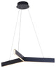 Metal and Acrylic "Y" Shaped Frame LED Light Fixture, Black