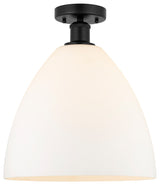 Innovations 616-1F-BK-GBD-121 1 Light Semi-Flush Mount, Matte Black