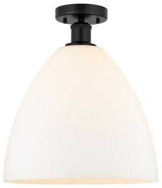 Innovations 616-1F-BK-GBD-121 1 Light Semi-Flush Mount, Matte Black