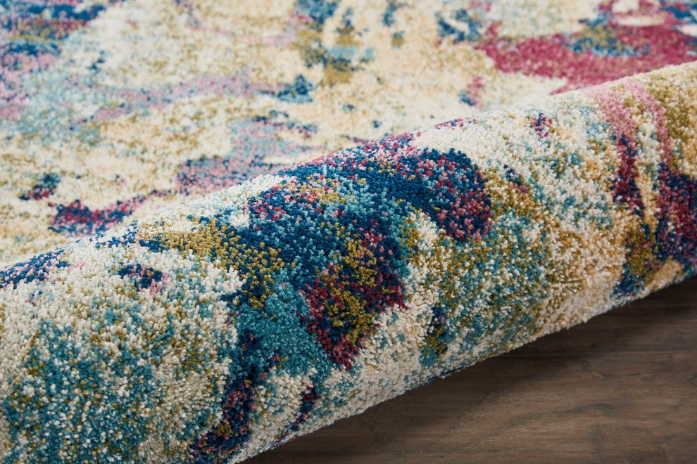 Nourison Fusion Cream/Multicolor Area Rug, 4'x6'