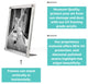 4x6" Clear UV Grade Acrylic Tabletop Floating Picture Frame  for Art and Photos, Silver Hardware