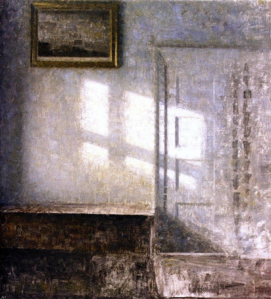 Vilhelm Hammershoi Interior Strandgade, 20"x25" Wall Decal