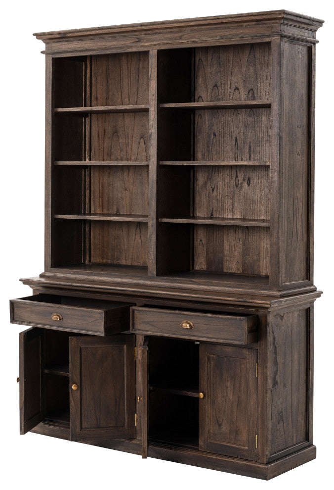 Classic Black Wash Display Hutch