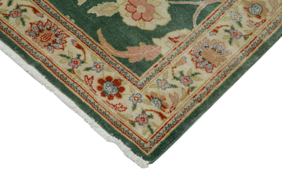 Rug N Carpet - Handmade Oriental 2' 10" x 12' 0" Runner Oushak Area Rug