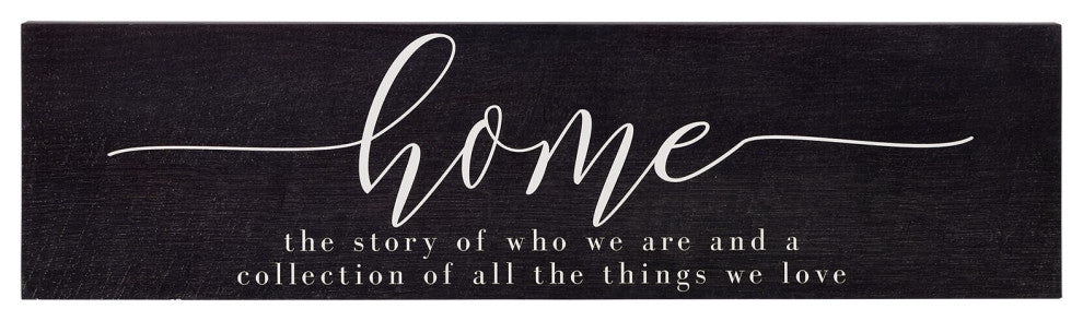 Home Quote Brown Wooden Wall Plaque