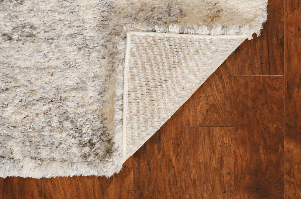 KAS Merino 6703 Ivory/Gray Vintage Area Rug, 3'9"x5'11"