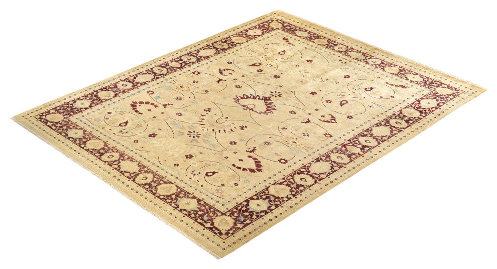 Addison, One-of-a-Kind Hand-Knotted Area Rug Ivory, 9'2"x11'10"