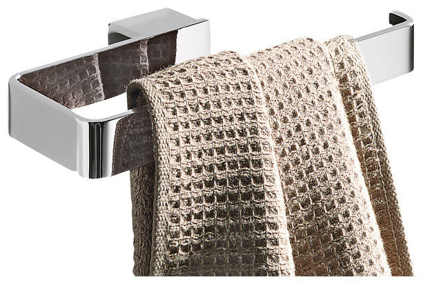 Square Polished Chrome Towel Ring