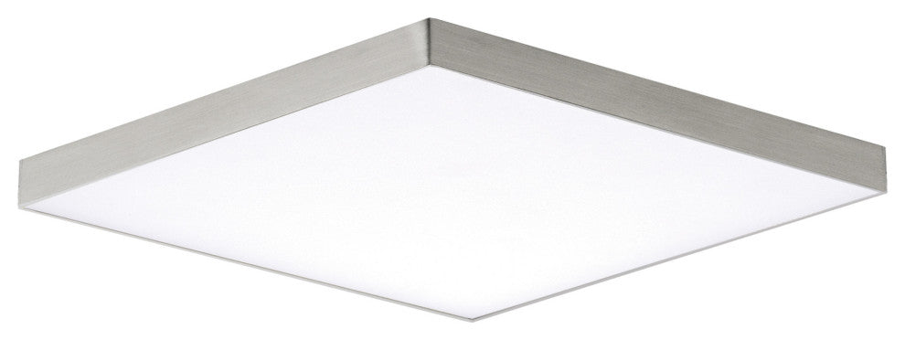 Maxim 57669WT Trim 11"W Integrated LED Flush Mount Ceiling - Satin Nickel