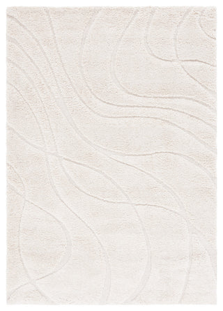 Safavieh Florida Shag Collection, SG471 Rug, Cream, 4'x6'