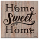 Ready2HangArt Farmhouse 'Home' Wrapped Canvas Textual Wall Art, 12"x12"