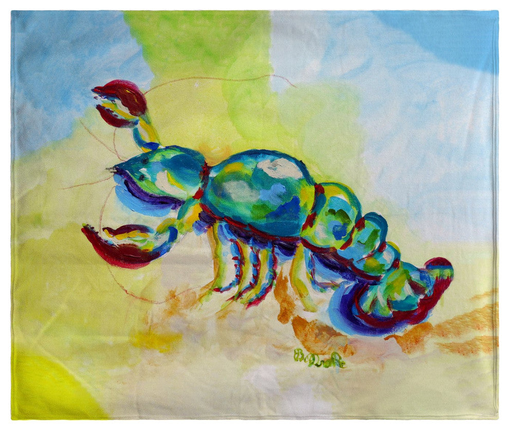 Betsy Drake Colorful Lobster Throw
