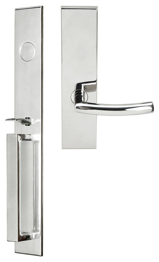 Oslo Lever, Mortise Dummy Handleset, Right Hand, Polished Stainless Steel