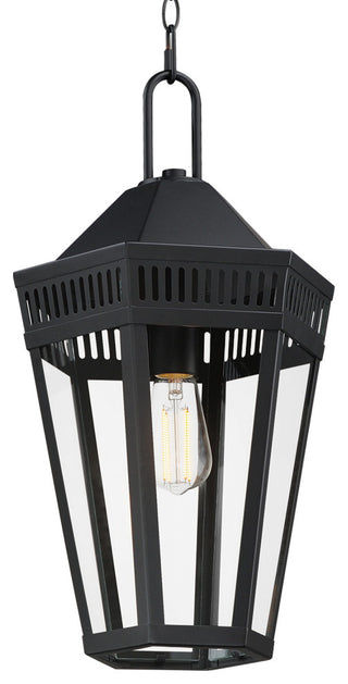 Maxim 30596CL Oxford 10"W Outdoor Mini Pendant - Black