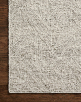 Loloi Raven Silver / Ivory 18" x 18" Sample Rug