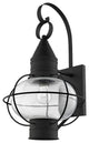 Newburyport 1-Light Wall Lantern, Black