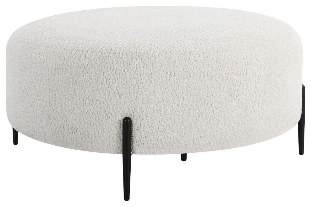 Uttermost - 23778 - Ottoman - Arles - Satin Black