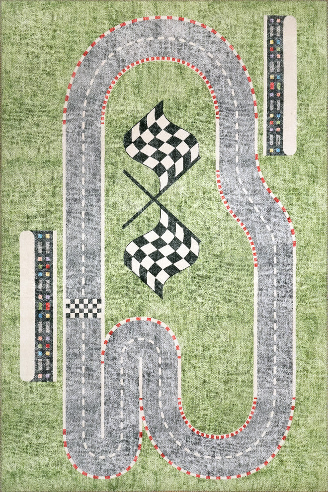 Kidz Speedway Area Rug, 4'x6'
