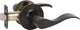 Delaney Hardware Callan Bennett Keyed Entry Lever Set, Black