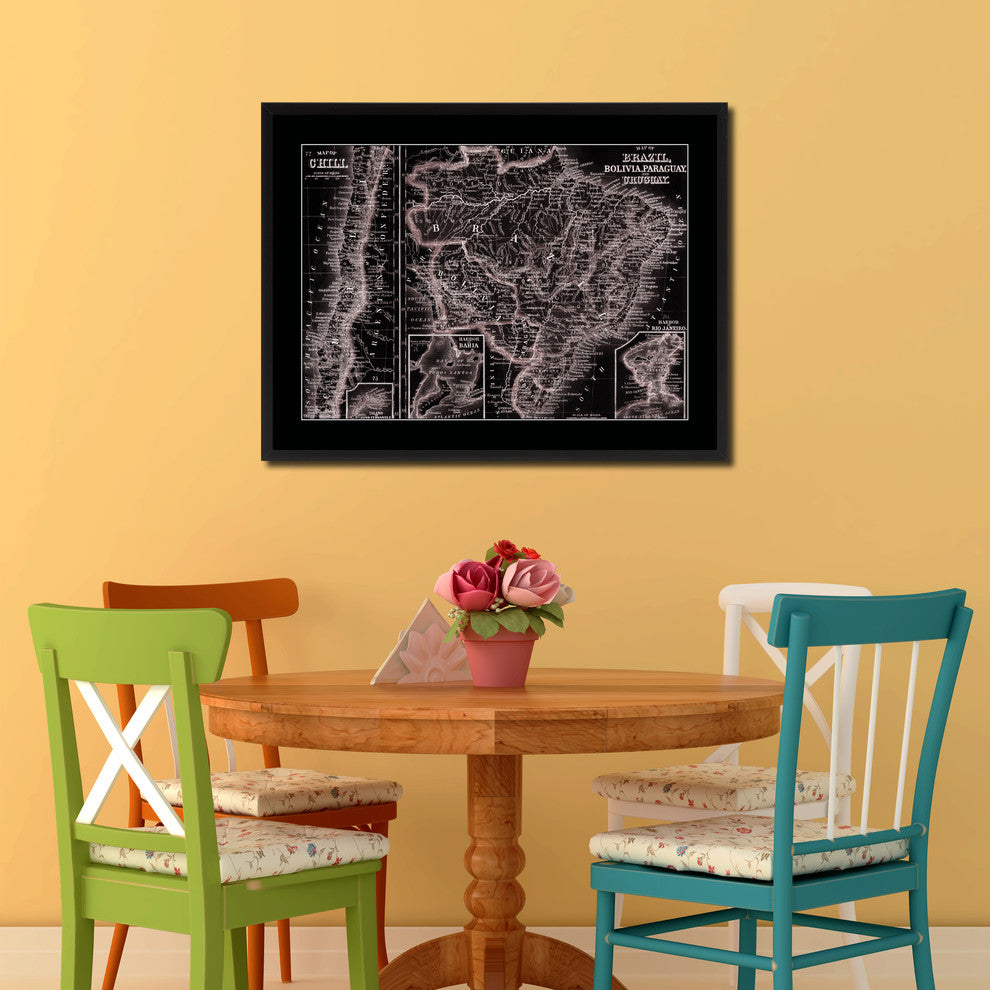 Afghanistan Persia Iraq Iran Vintage Vivid Sepia Map Canvas, 28"x37"