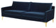 Anders Midnight Blue Fabric Triple Seat Sofa, HGSC493