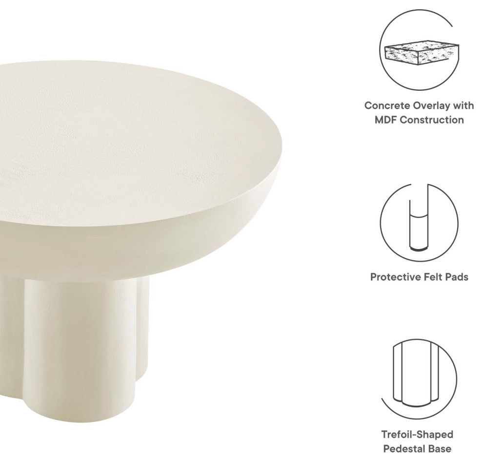 Caspian Round Concrete Coffee Table