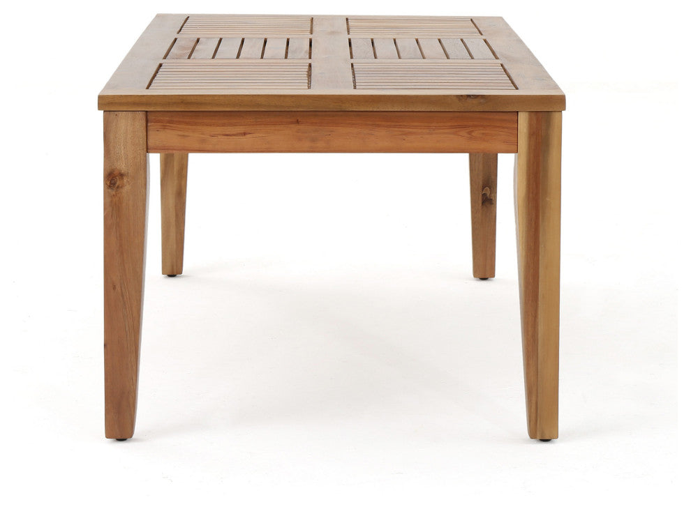Savannah Outdoor Acacia Wood Coffee Table, Teak