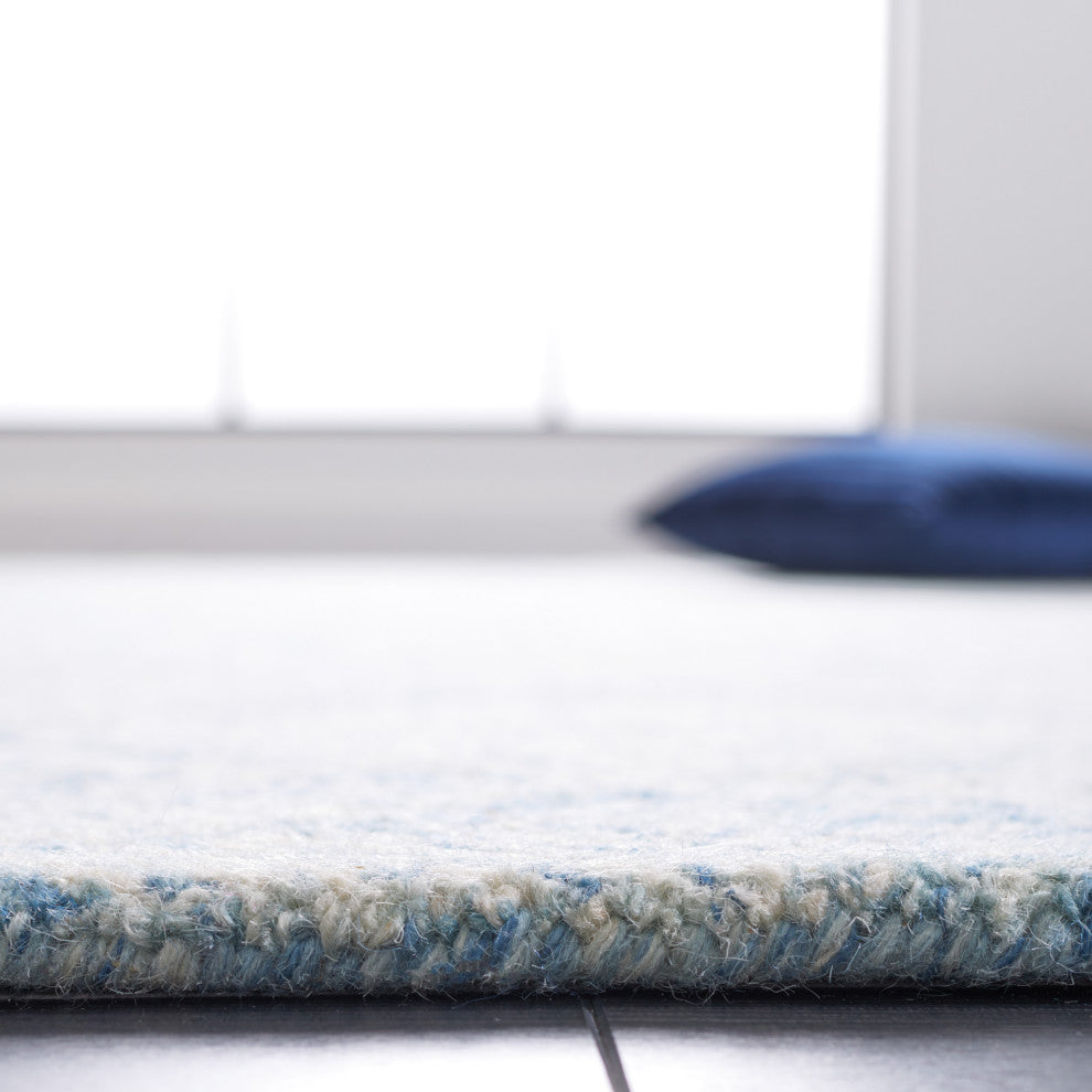 Safavieh Couture Abstract Collection, ABT428 Rug, Blue/Ivory, 6'x9'