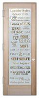 Laundry Door - Laundry Rules - Douglas Fir (stain grade) - 30" x 96" - Knob...