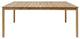 Modern Rectangular Teak Outdoor Dining Table