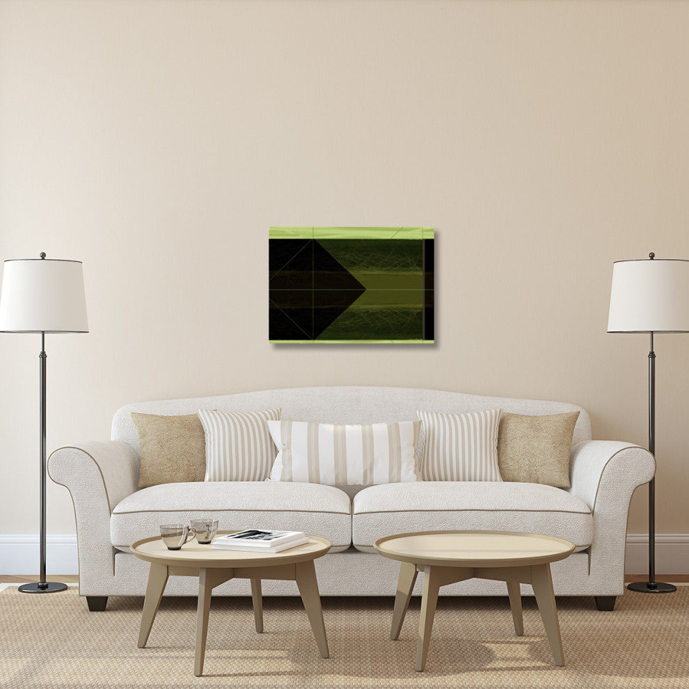 "Abstract Green Cone" Fine Art Print