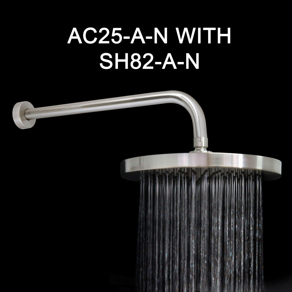 MODONA's 10" ROUND Rain Shower Head -, Satin Nickel