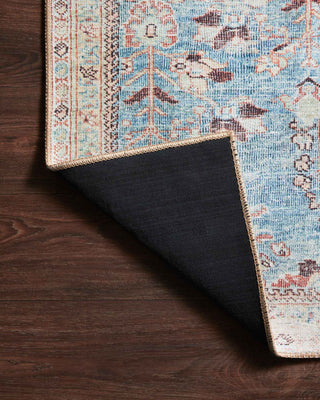 Durable Printed Wynter Area Rug by Loloi, Teal/Multi, 2'-3" X 3'-9"