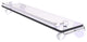 Clearview 22" Gallery Rail Glass Shelf with Twisted Accents, Polished Chrome