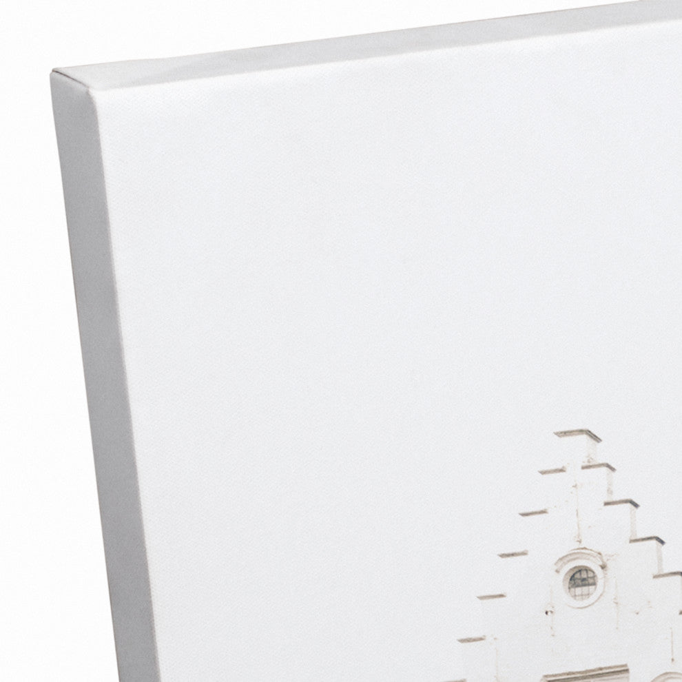 Brick Buildings 24x16 Canvas Wall Art