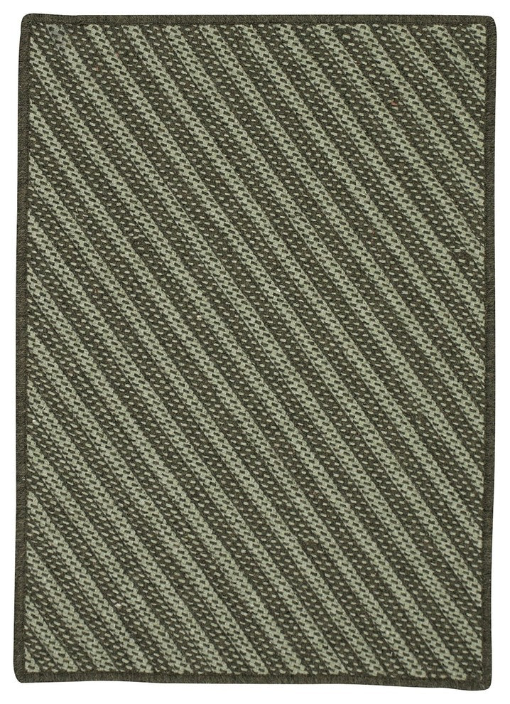 Blue Hill BI61 Moss Green Contemporary Area Rug, Rectangular 5'x7'