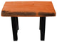 Live Edge Locust Ridgemont Bench, Cedar Stain, 2 Foot