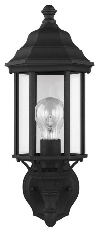 Generation Lighting Lighting Small 1-Light Uplight Outdoor Lantern, Black