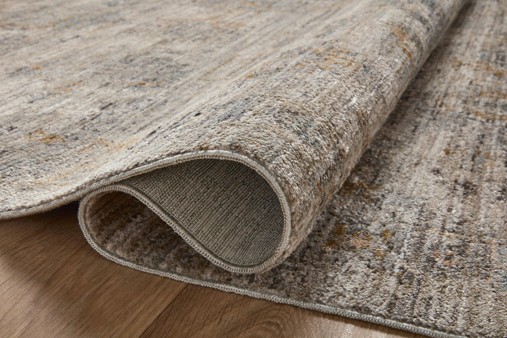 Jean Stoffer x Loloi Katherine Pebble / Ocean 5'-3" x 5'-3" Round Accent Rug