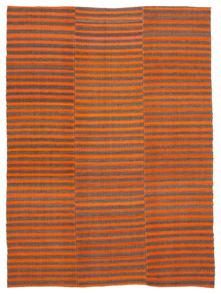 Rug N Carpet - Hand-knotted Turkish 6' 4'' x 9' 0'' Antique Wool Kilim Rug