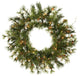 36" Mixed Country Wreath 100Wmwhtled