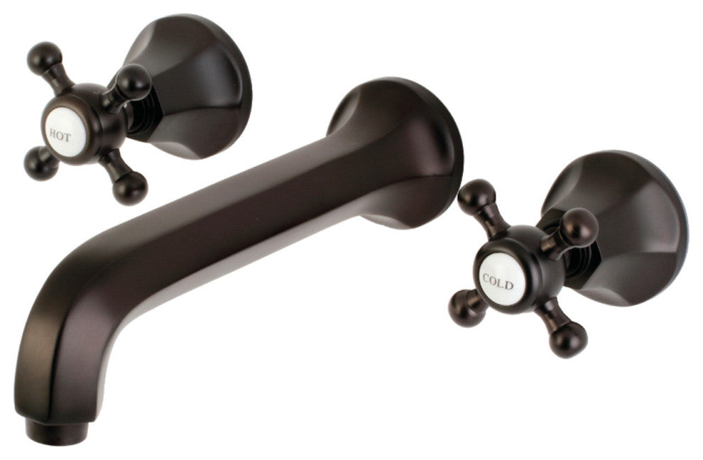 Kingston Brass Wall Mount Bathroom Faucet, Oil Rubbed Bronze