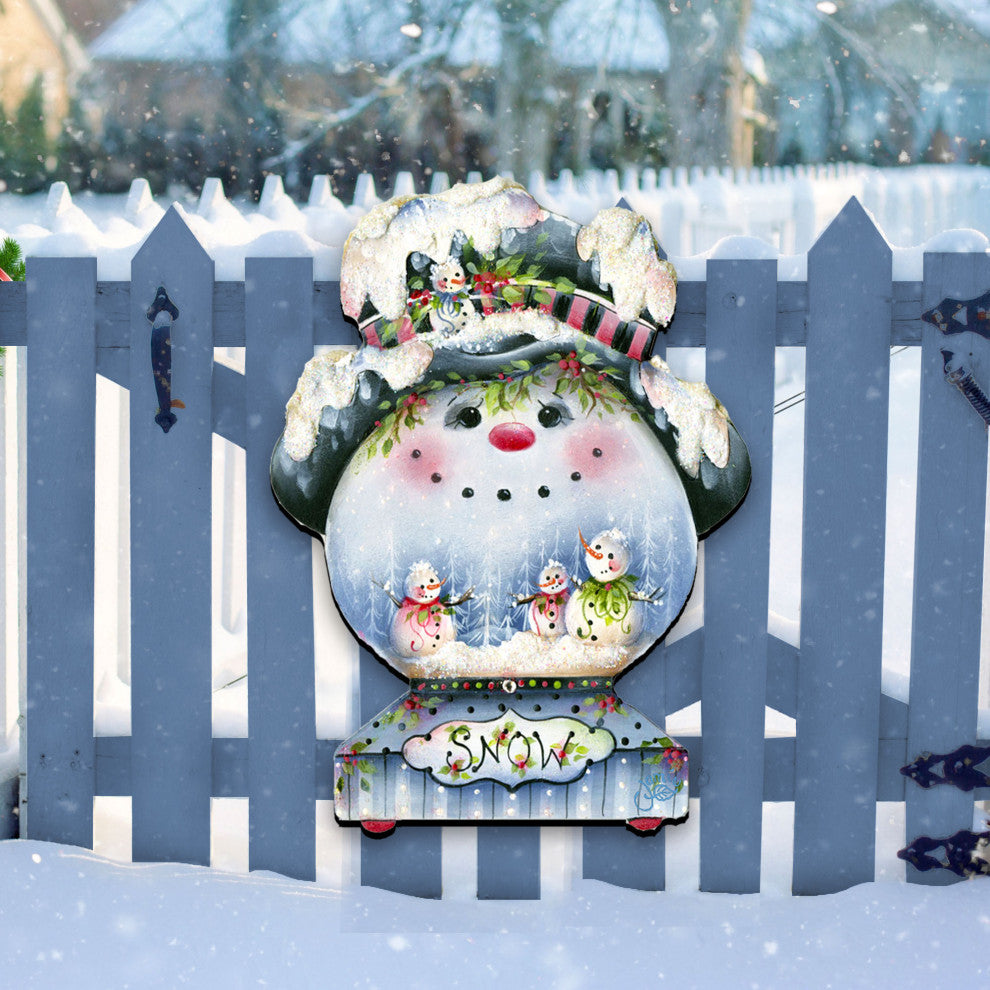 Joe Cool Snow Globe Door Hanger
