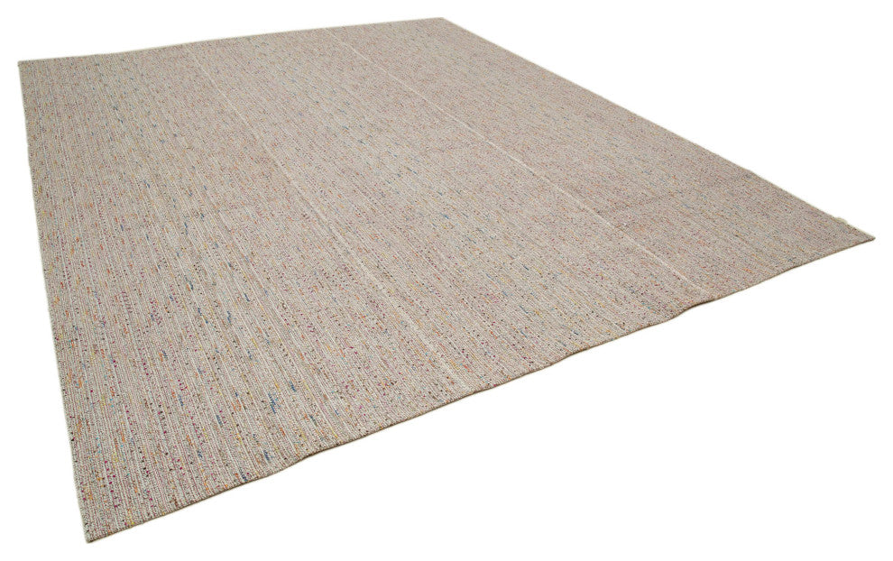 Rug N Carpet - Handmade Turkish 10' 3'' x 12' 7'' Decorative Wool Kilim Rug