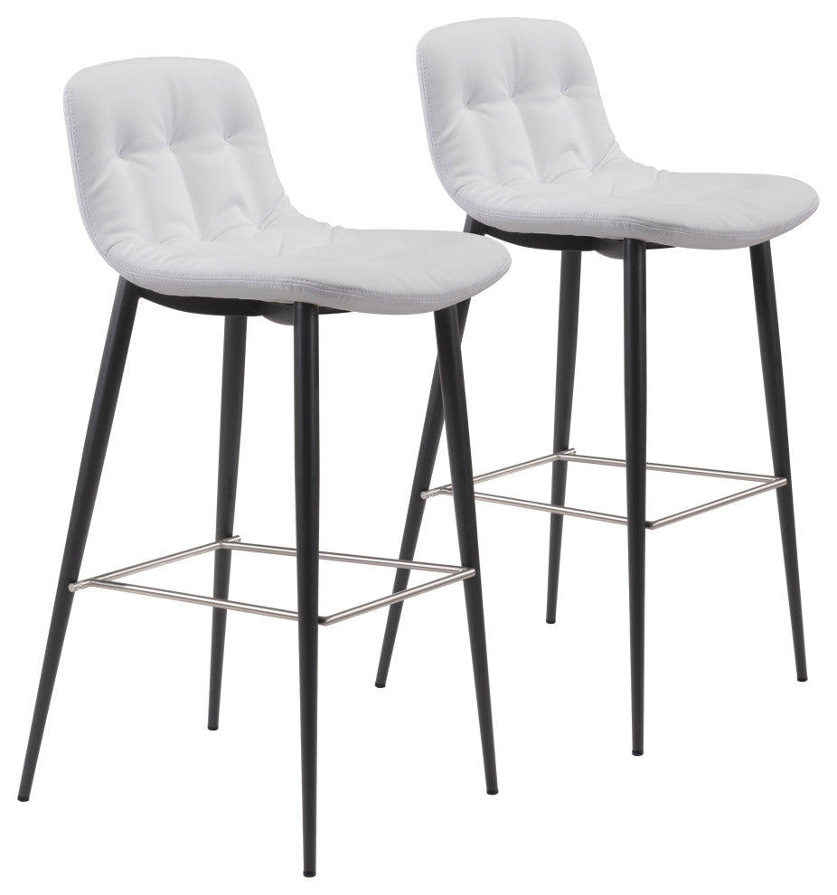 Tangiers Bar Chair, Set of 2 White