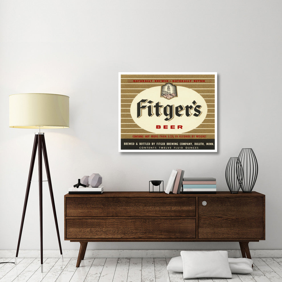 "Fitger's Beer" Digital Paper Print by Vintage Booze Labels, 42"x34"