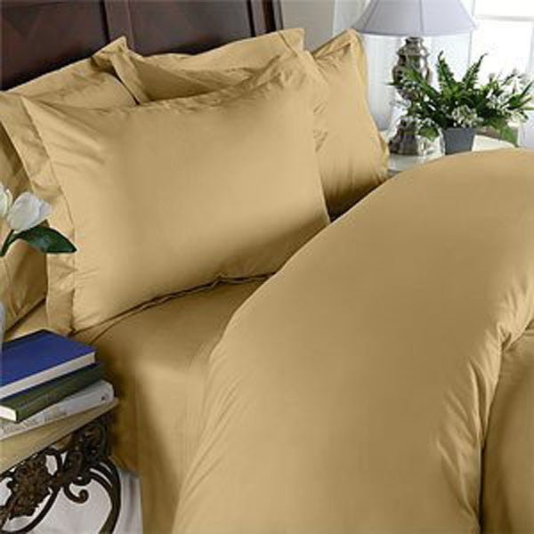 Gold Queen 4-Piece Bed Sheet Set