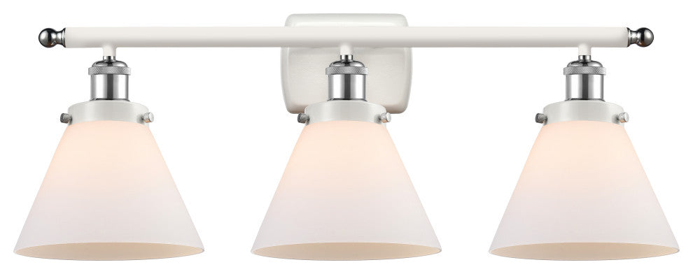 Innovations 916-3W-WPC-G41-LED 3-Light Vanity Light, White, Polished Chrome
