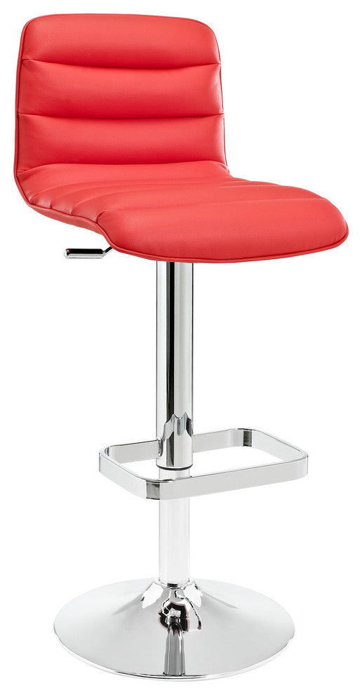 Modern Contemporary Dining Kitchen Bar Stool Red