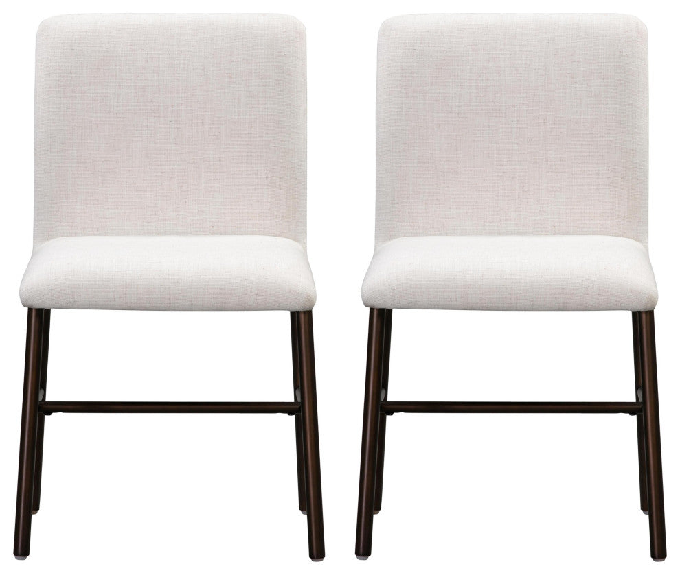 Bushwick Flax Upholstered Dining Chair, Set of 2